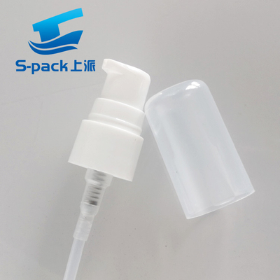20/410 Plastic Lotion Pump With Dust Cap For Cream / Treatment Diameter 20mm Cosmetic Bottle