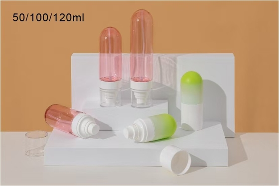 Person Care Empty Inverted Plastic Cosmetic Spray Bottle 50ml 100ml And 120ml with Hot Stamping Handing Seal and UV Seal