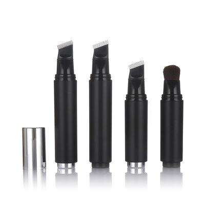 Black Color Airless Skincare Bottle 20ml Plastic Airless Lotion Bottle with Brush Head
