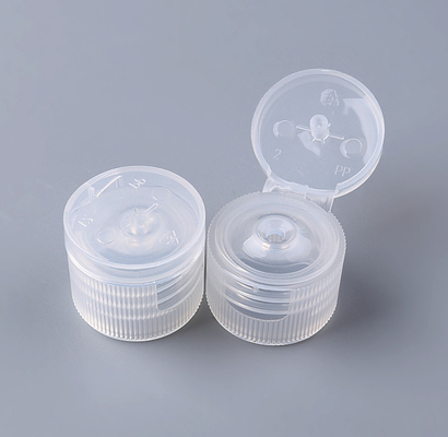 Ribbed Screw Cosmetic Bottle Caps Transparent 20/410 24/410