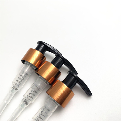 Luxury Brushed Aluminum Lotion Pump For Cosmetic Toner Cream 24mm 28mm