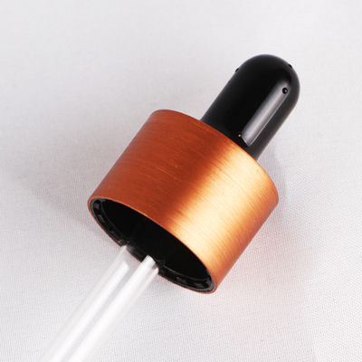 18mm Brushed Aluminum Closure Dropper Cap For Essential Oil Bottle 18/410