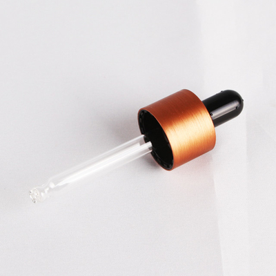 18mm Brushed Aluminum Closure Dropper Cap For Essential Oil Bottle 18/410