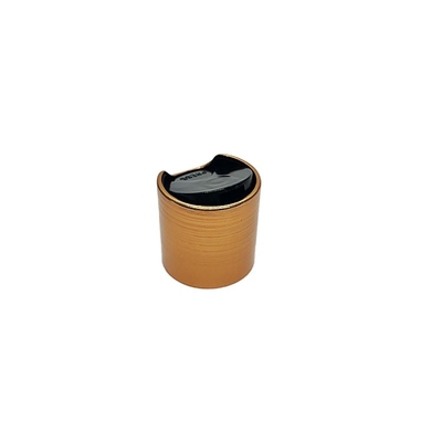 Brushed Aluminum Disc Top Cap For Cosmetic Package 24mm 28mm