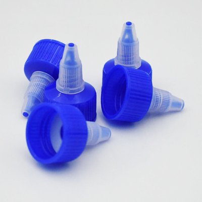 24/410 Plastic Liquid Dispensing Cap Blue Twist Open Close