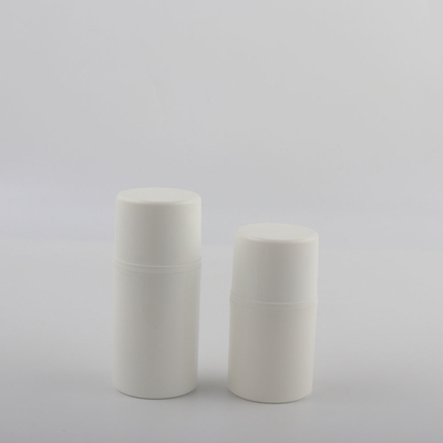 White PP Plastic Cosmetic Packaging Airless Cream Serum Bottle 30ml 50ml 80ml