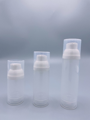 AS PP Clear Refillable Cosmetic Pump Airless Bottle 15ml 30ml 50ml 80ml 100ml 120ml