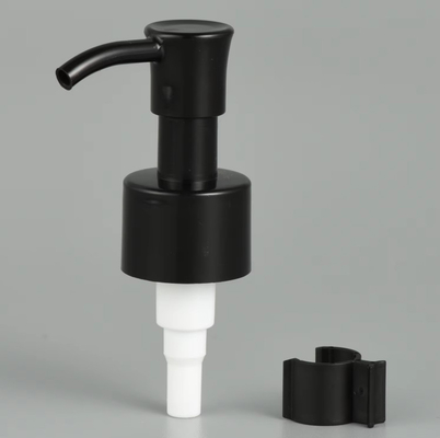 28/410  Dispenser Oil Pump Black White Plastic Lotion Pump With Clip