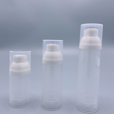 15ml 30ml 50ml PP Reusable Airless Pump Bottles For Serum Skin Care