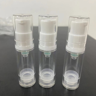 5ml Lotion Airless Pump Bottles Plastic Cosmetic Lotion Bottle AS material