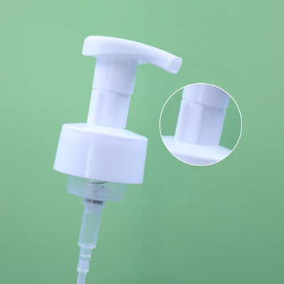 ECO-Friendly F Plastic PP Material Foam Pump Dispenser Foaming Press Pump  Spring outside 43/410 for Hand Wash with clip