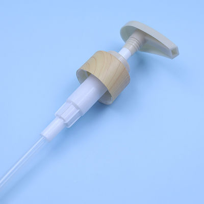 Non Spill Water Transfer Printing Wooden Plastic Screw Pump Cosmetic Dispenser Shampoo Lotion Dispenser