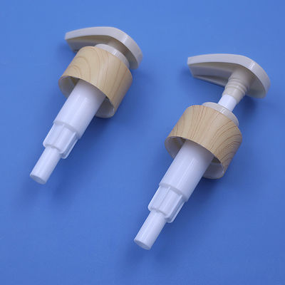 Non Spill Water Transfer Printing Wooden Plastic Screw Pump Cosmetic Dispenser Shampoo Lotion Dispenser