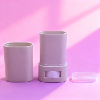 Customized Oval Flat 15g 20g Twist up Stick Deodorant Packaging Refillable Body Deodorant Sunscreen Container Tubes Deodorant Packaging