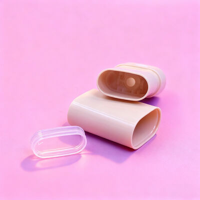 Customized Oval Flat 15g 20g Twist up Stick Deodorant Packaging Refillable Body Deodorant Sunscreen Container Tubes Deodorant Packaging