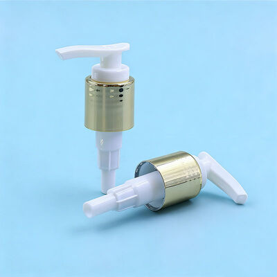 24/415  Golden/Silver UV Lotion Pump Plastic Shampoo Soap Dispenser Pump