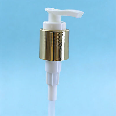 24/415  Golden/Silver UV Lotion Pump Plastic Shampoo Soap Dispenser Pump