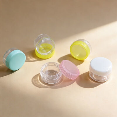 HOT Sale Cosmetic Container 10g 15g  Custom Color PS Plastic Eye Face Mini Body Cream Jar