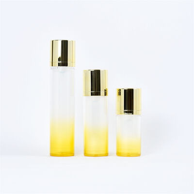 Cosmetic Luxury AS Airless Pump Bottle 15ml 30ml 50ml White Double Wall Airless Serum Bottle with Frosted Bottle