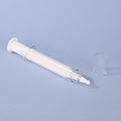 Kinpack Luxury PS PP Airless Cosmetic Syringe Pump Bottle 5ml 10ml 20ml Syringe Cosmetic for Eye Cream Serum Packaging