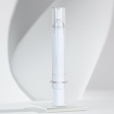 Luxury PS PP Airless Cosmetic Syringe Pump Bottle 5ml 10ml 20ml Syringe Cosmetic For Eye Cream Serum Packaging