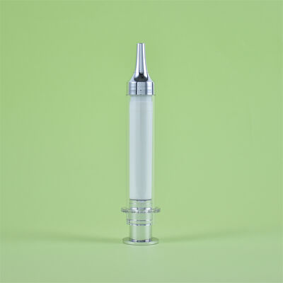 Syringe Airless Plastic Packaging Pump Serum Syringe Airless 5ml 10ml 15 ml 20ml Reusable Cosmetic Airless Syringe Bottle