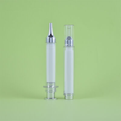 Plastic Cosmetic 5/10/20ml Serum Syringe Eye Cream Airless Bottle Airless Syringe Bottles for Cosmetic Disposable Syringe Tube