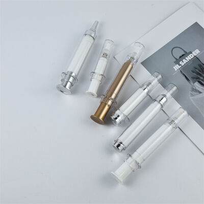 Plastic Cosmetic 5/10/20ml Serum Syringe Eye Cream Airless Bottle Airless Syringe Bottles for Cosmetic Disposable Syringe Tube