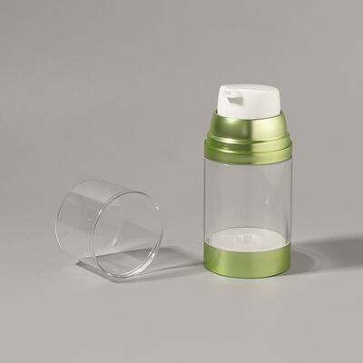 Factory Wholesale Luxury 100ml 150ml 120ml ABS AS Airless Pump Bottle  with Matte Glossy UV Craftsmanship