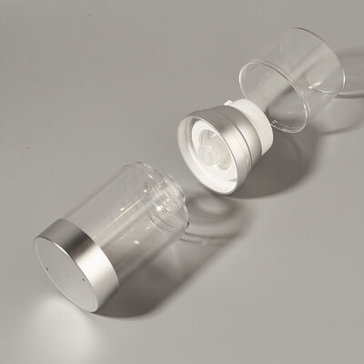 Factory Wholesale Luxury 100ml 150ml 120ml ABS AS Airless Pump Bottle  with Matte Glossy UV Craftsmanship