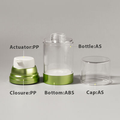 Factory Wholesale Luxury 100ml/150ml/120ml ABS As Airless Pump Bottle for Personal Care Custom Printing Method for Lotion