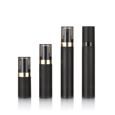 Top Quality Black Airless Bottle 15ml 30ml 50ml PP Plastic Airless Cosmetic Bottles