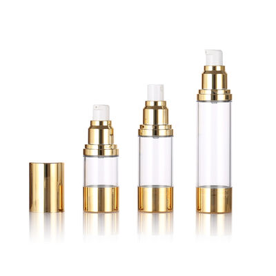 Recommend 15ml 30ml 50ml Slim Airless Pump Bottle for Skin Care Packaging with Screen Printing Lotion & Serum