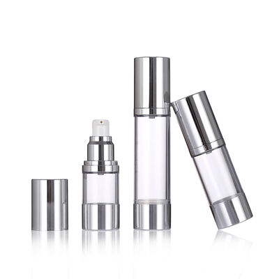 Recommend 15ml 30ml 50ml Slim Airless Pump Bottle for Skin Care Packaging with Screen Printing Lotion & Serum