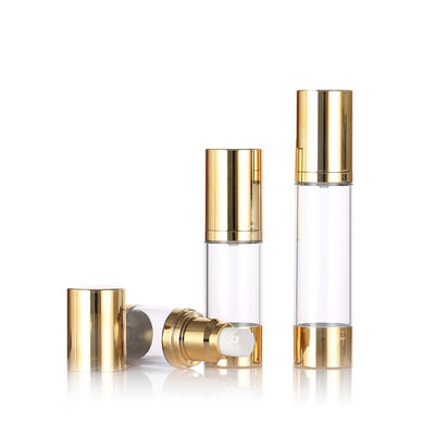 Recommend 15ml 30ml 50ml Slim Airless Pump Bottle for Skin Care Packaging with Screen Printing Lotion & Serum