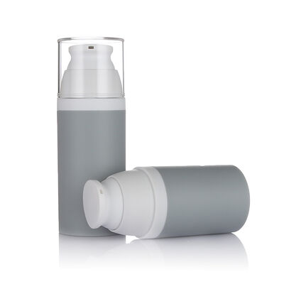 Grey Color 80ml Airless Pump Bottle 3 Sizes Optional Plastic Airless Bottle for Cosmetic