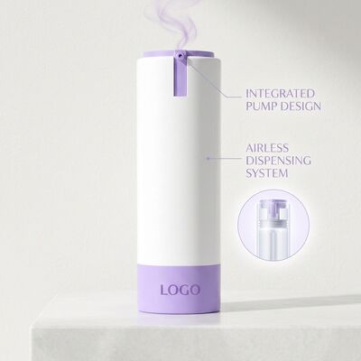 Leak-Proof Travel 50ml Airless Pump Bottle Portable Skincare Dispenser with Locking Cap for Serum Lotion