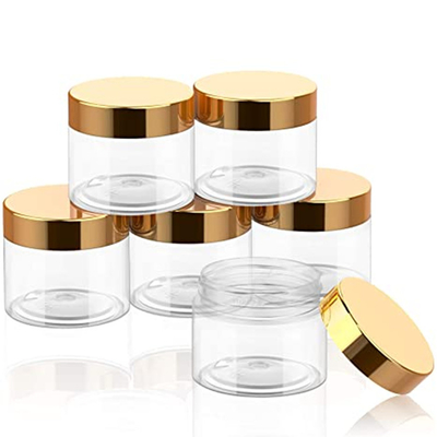 Biodegradable Plastic Cosmetic Jars Empty OEM  2Oz 4Oz For Packaging