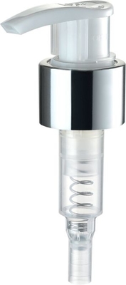 Alumina Plastic Lotion Pumps With A Lock Clip 1.2ml Dosage OEM
