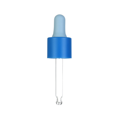 Aluminium Collar Oil Pipette Dropper , Silicone Dropper Bulb For Bottles