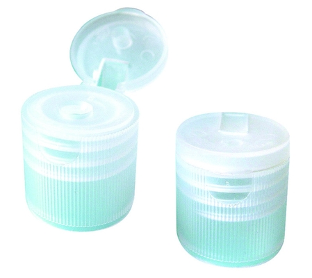 Transparent 20mm Cosmetic Bottle Caps , Plastic Hand Sanitizer Caps Flip Top