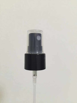 Black Fine Mist Sprayer With Clear Cap For Hand Sanitizer 18/410 20/410