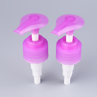 1.8cc Shampoo Pink Lotion Pump UV Coated Screw Up Down Lock
