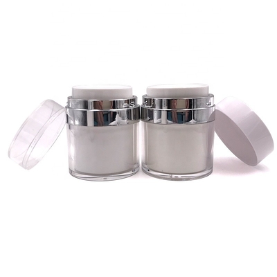 1oz 4oz Airless Pump Cream Jar ,  Acrylic Cosmetic Jar for skincare Packaging