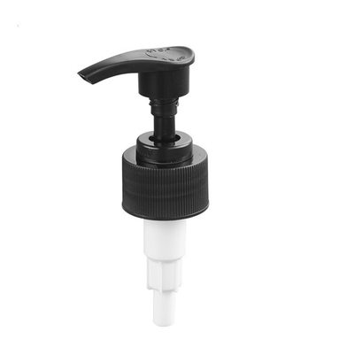 Ribbed Screw Lotion Pump Black  24/410 4cc Dosage PP Plastic Material