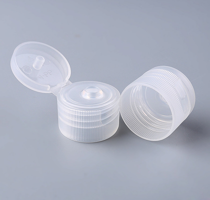 Ribbed Screw Cosmetic Bottle Caps Transparent 20/410 24/410