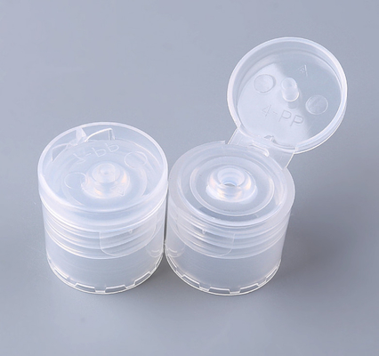 cosmetic Flip Top Bottle Caps Transparent smooth 20/410 24/410