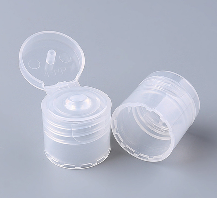 cosmetic Flip Top Bottle Caps Transparent smooth 20/410 24/410