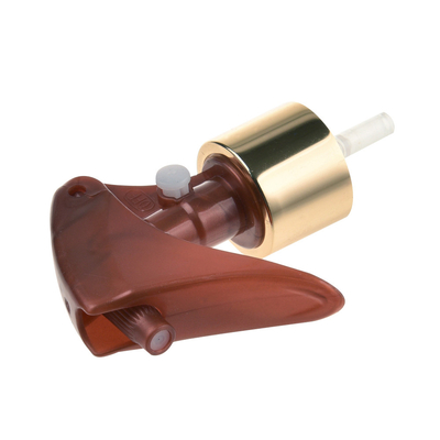 Aluminum Fine Mist Trigger Sprayer Non Spill Gold Silver color