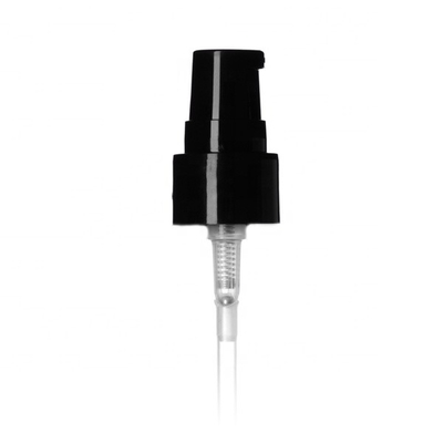 Black Smooth Plastic Treatment Pump Top 20-410 OEM ODM For 1oz Round Bottle